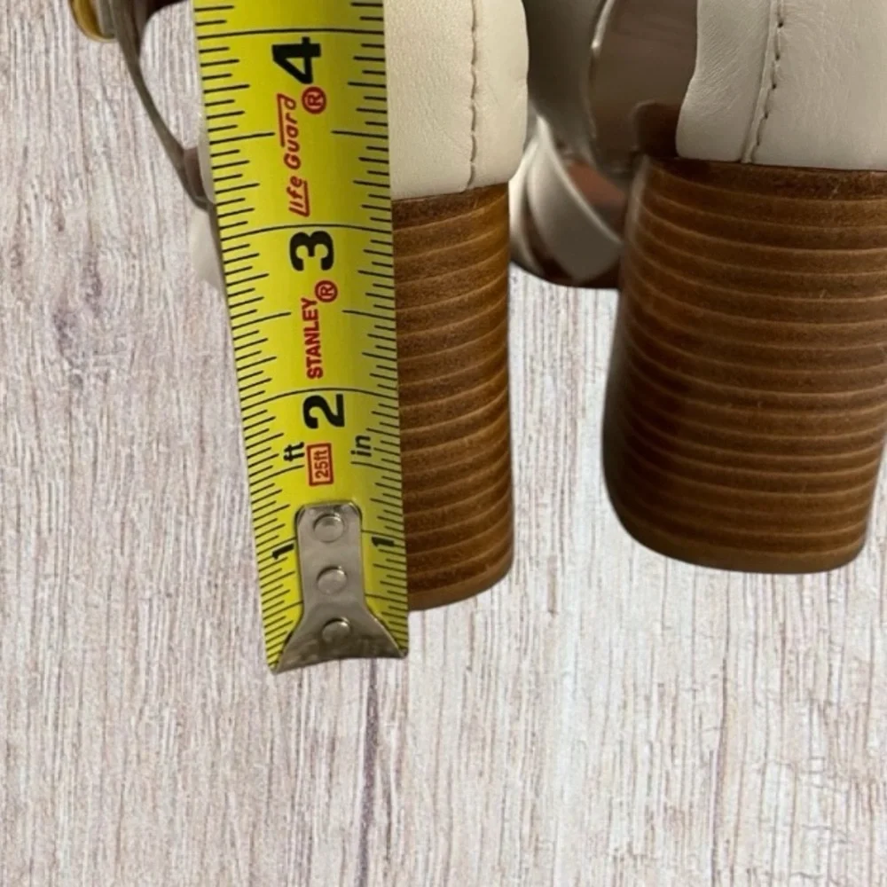 Women’s Natural Millye Block Heels Sandals by Sea By Chloe Size EU 38 / US 7.5. - Picture 6 of 11